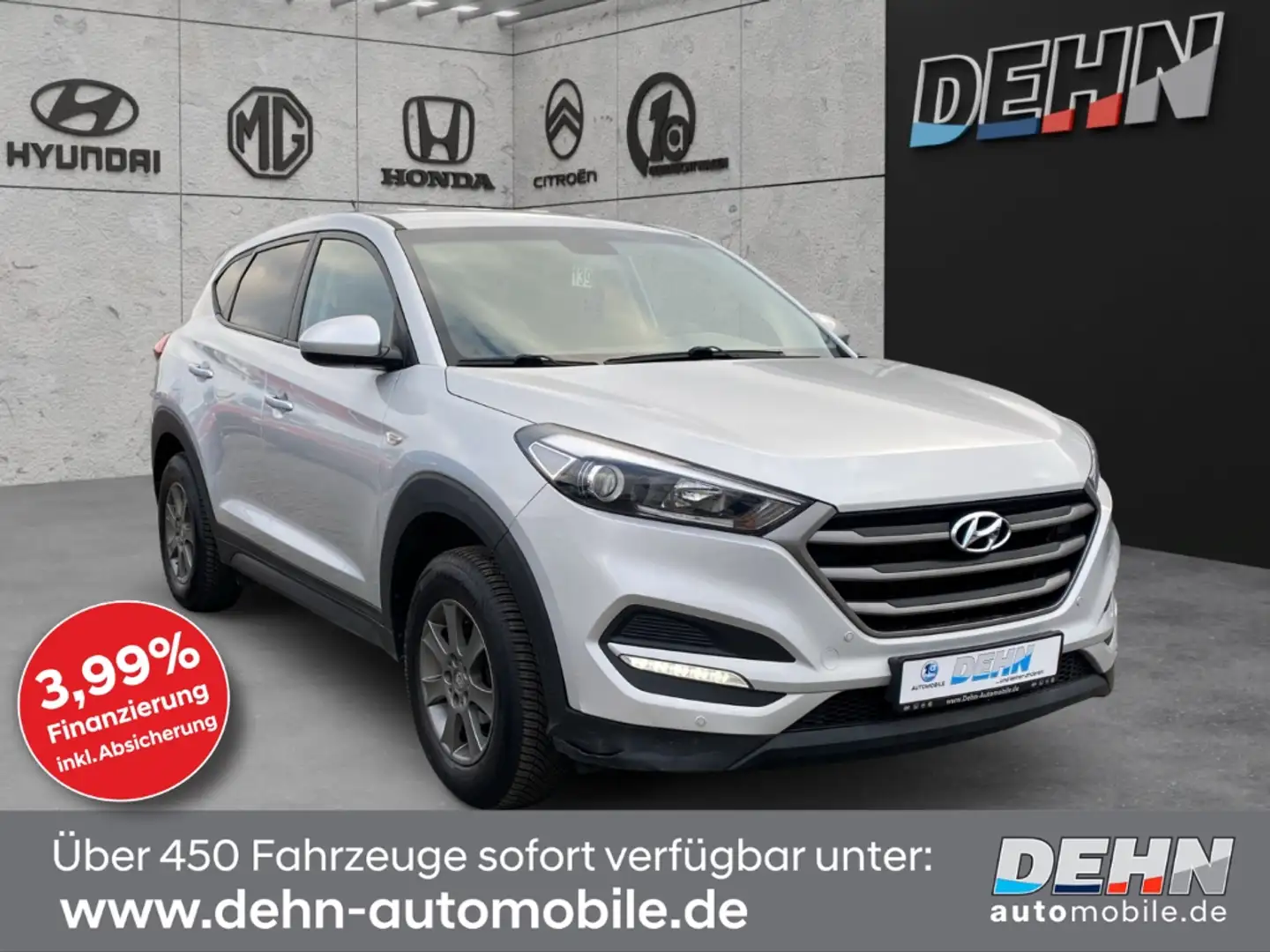Hyundai TUCSON 1.6 GDI 2WD Classic AHK Alarm Tel.-Vorb. PDC Berga Silber - 1