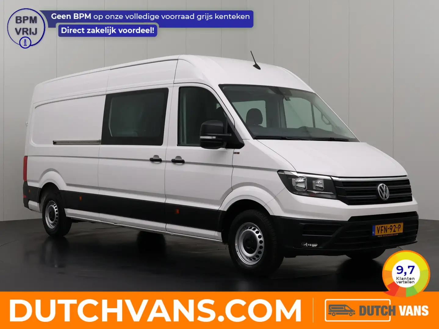 Volkswagen Crafter 2.0TDI 140PK L4H3 Dubbele Cabine | 6-Persoons | Na Blanc - 1