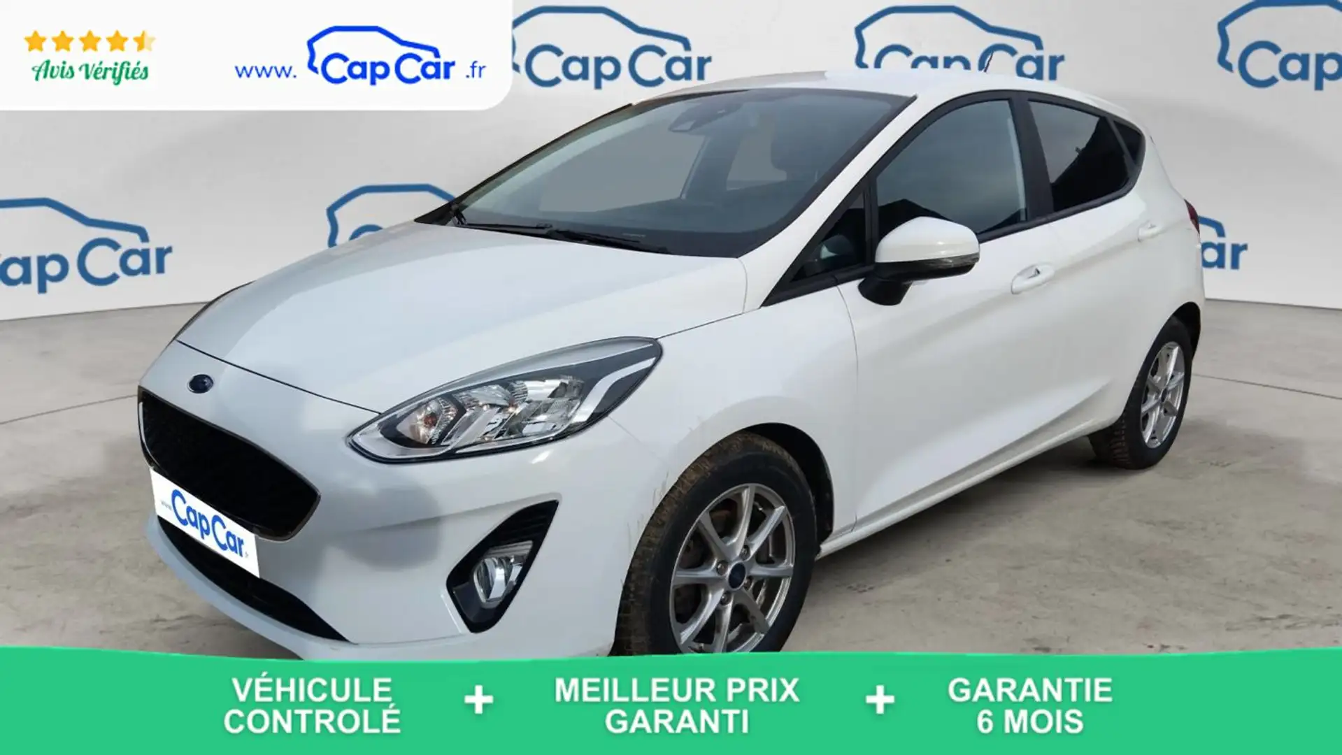 Ford Fiesta VI 1.0 SCTi EcoBoost DCT7 Connect Business Blanc - 1