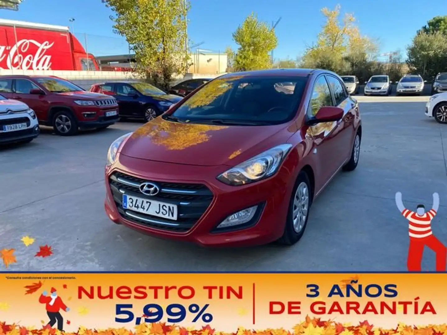 Hyundai i30 1.4 MPI BD 25 Aniversario 100 Rojo - 1