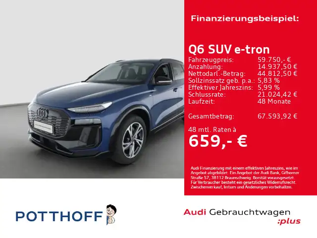 Audi Q6 e-tron S LINE AHK VIRTUAL SITZHZG LED+