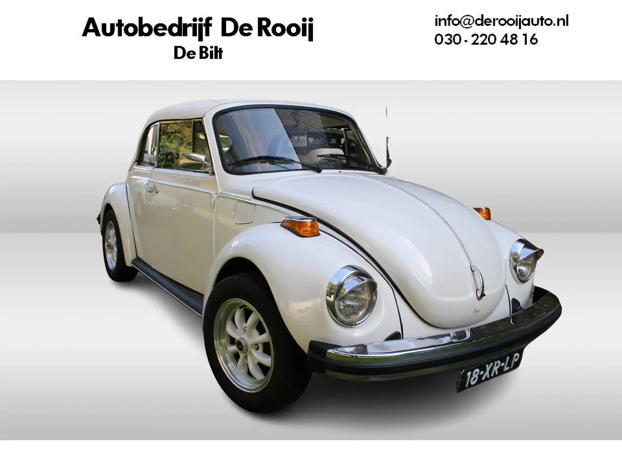Volkswagen Kever 1600 Hazard Streaker Wit | Witte Kap | Wit interie, foto 1