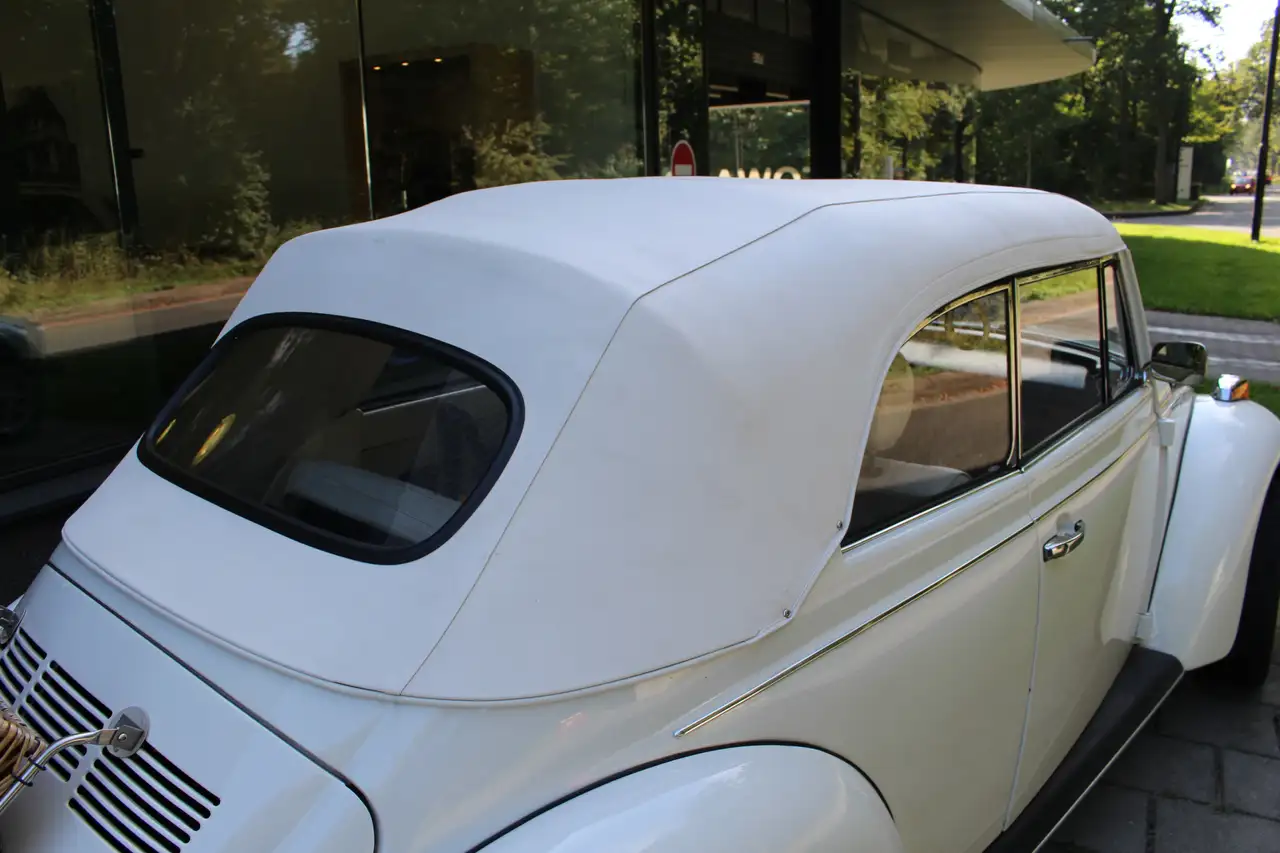 Volkswagen Kever 1600 Hazard Streaker Wit | Witte Kap | Wit interie, foto 11
