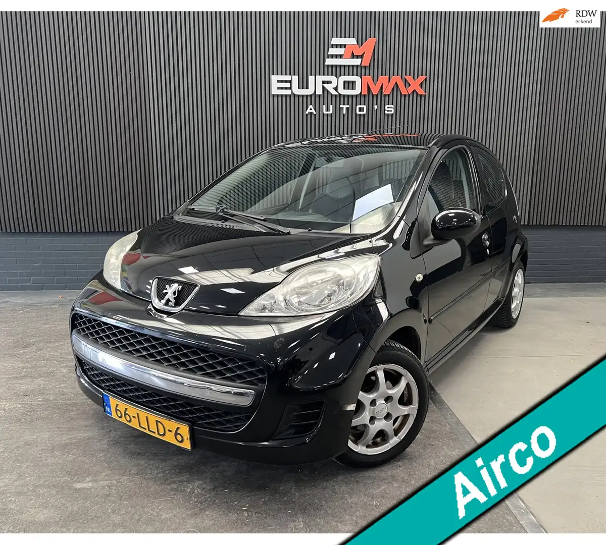 Peugeot 107 1.0-12V XS - NAP - Airco - Zuinig Schwarz - 1