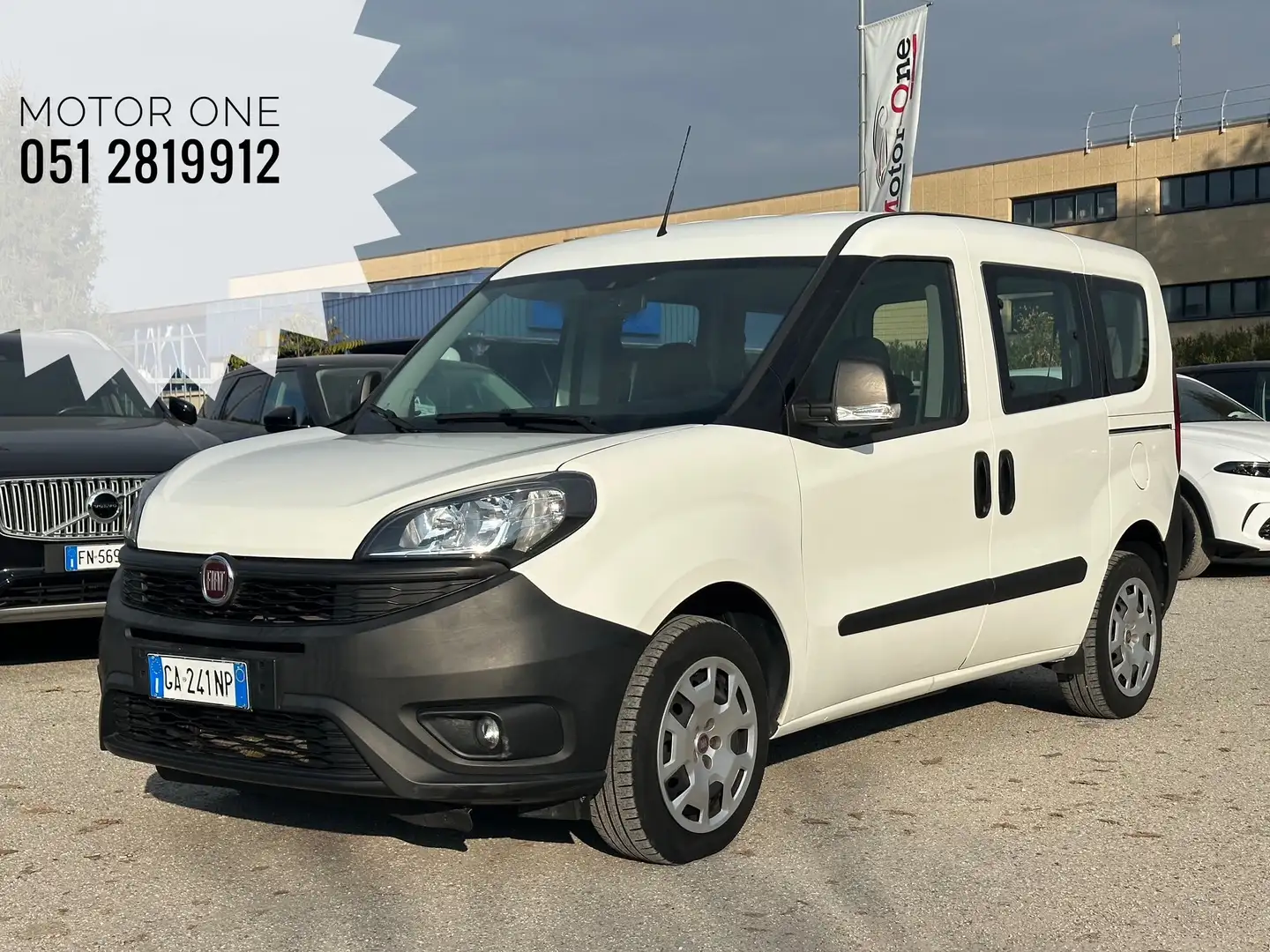Fiat Doblo AUTOCARRO 5 POSTI 1.3 Mjet 95cv E6D Blanc - 1
