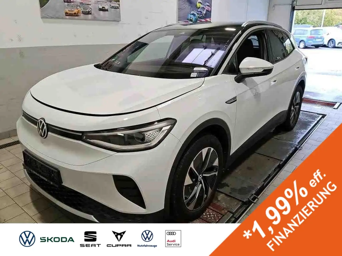 Volkswagen ID.4 PRO PERF. 82 kWh +AHK +360° +HuD +CARPLAY +19" +I Weiß - 1