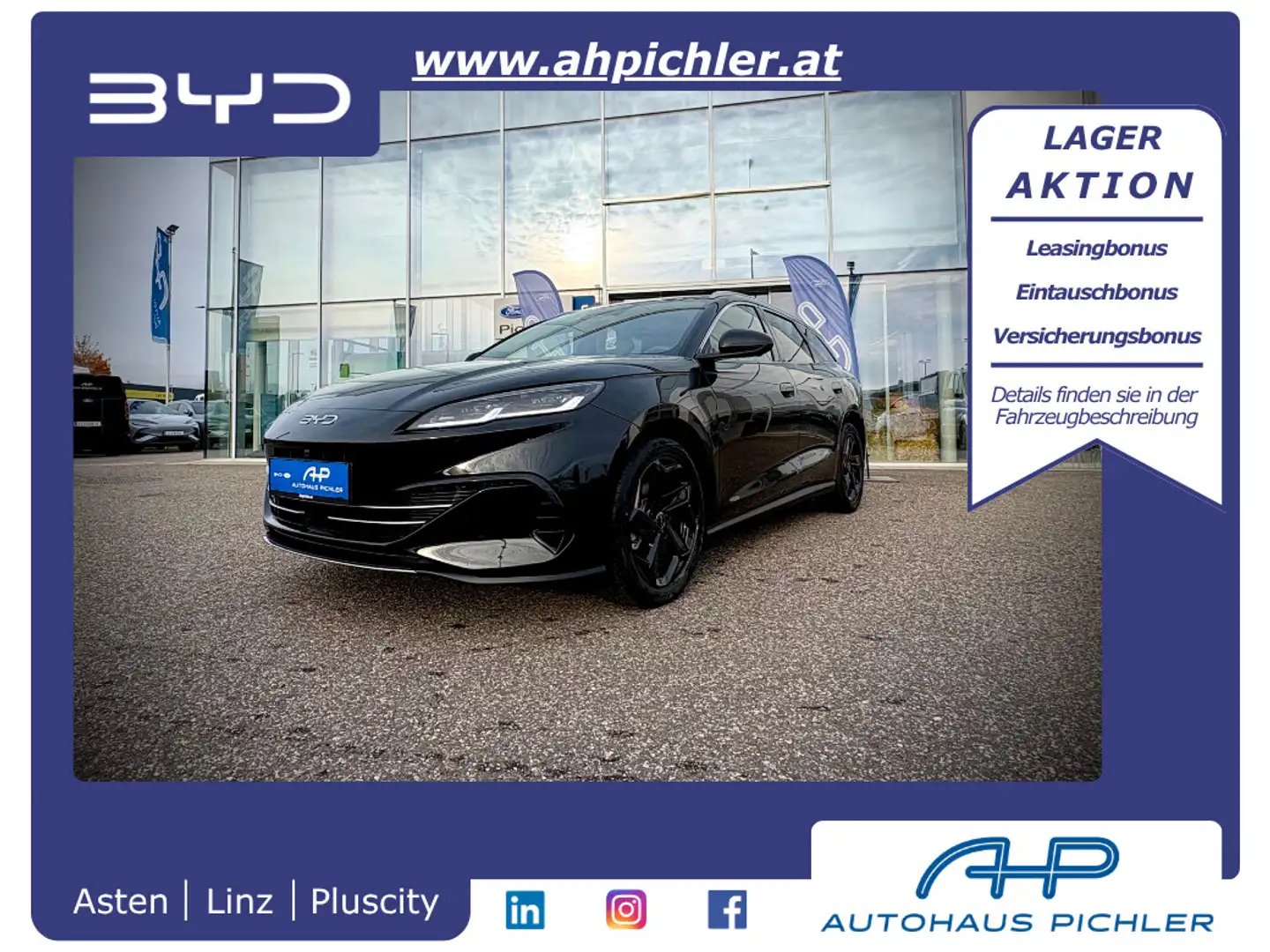 BYD Seal 6 DM-i Touring Comfort PHEV 19kWh 212PS LEASING A... Blau - 1