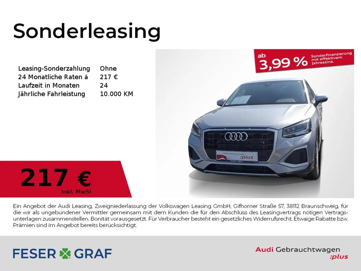 Audi Q2 35TFSI advanced S tronic AHK Navi LED PDC hi. Silber - 1