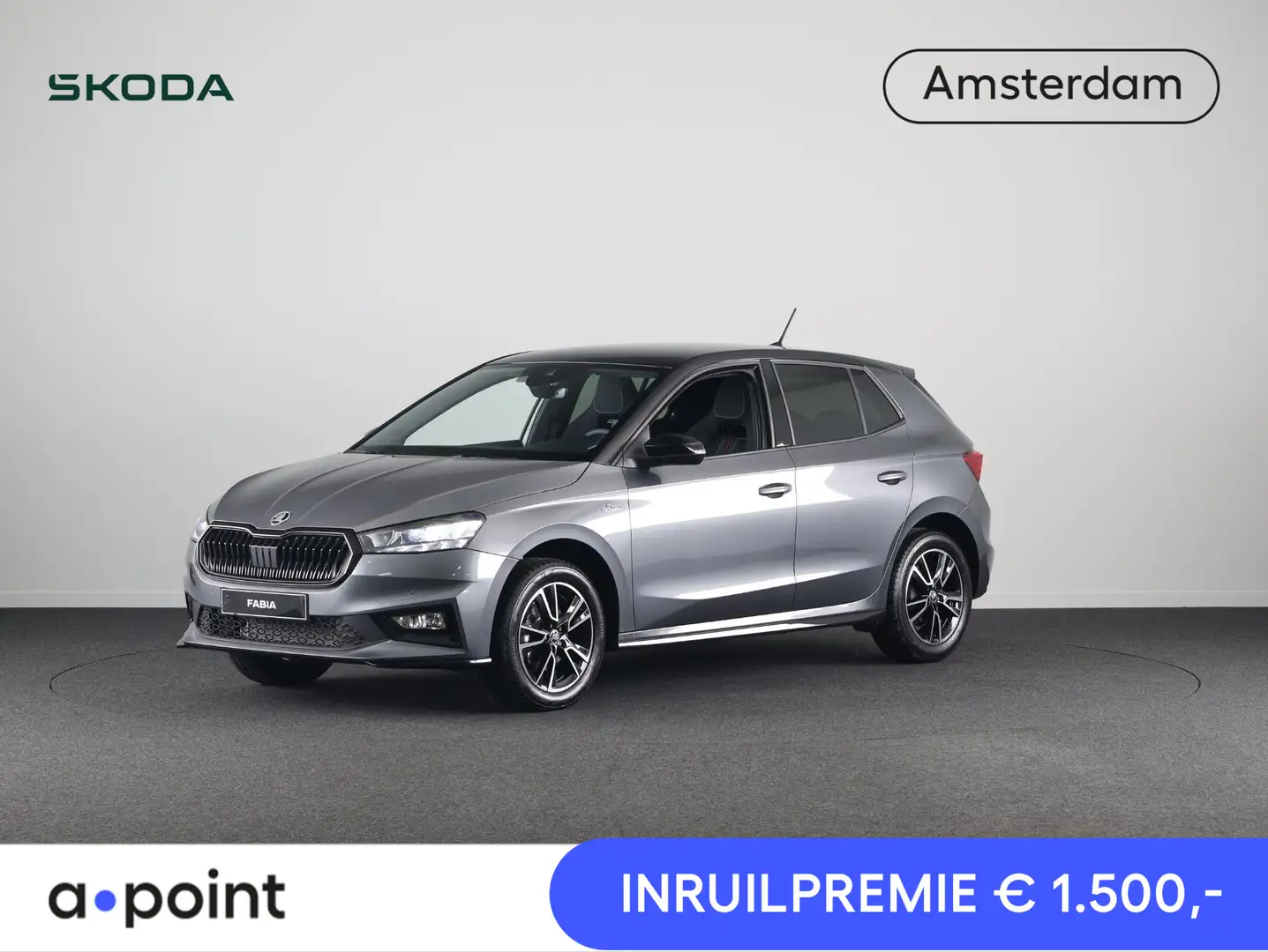 Skoda Fabia Monte Carlo 1.0 TSI 115 pk 7 versn. DSG | Adaptive Grijs - 1