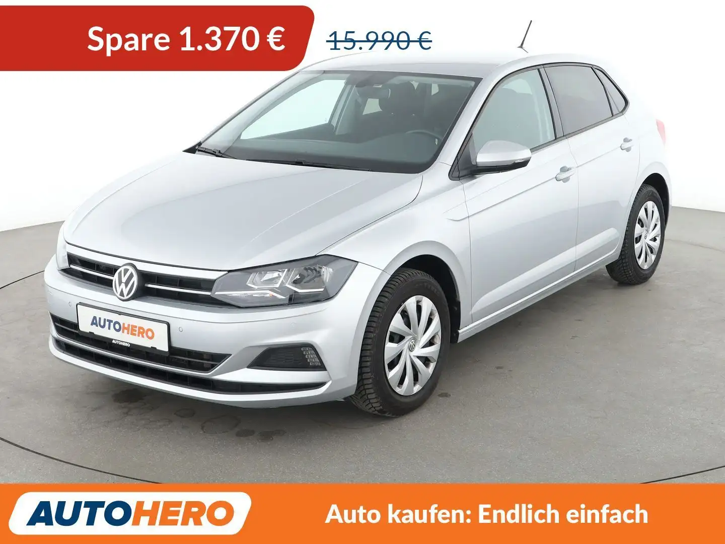Volkswagen Polo 1.0 TSI Comfortline Aut.*LIMITER*PDC*KLIMA* Argent - 1