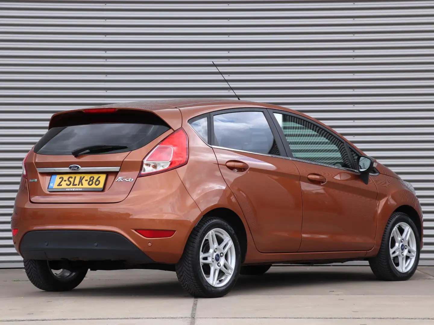 Ford Fiesta 1.0 EcoBoost Titanium *Navigatie*Klimaatreg.*Cruis Bruin - 2