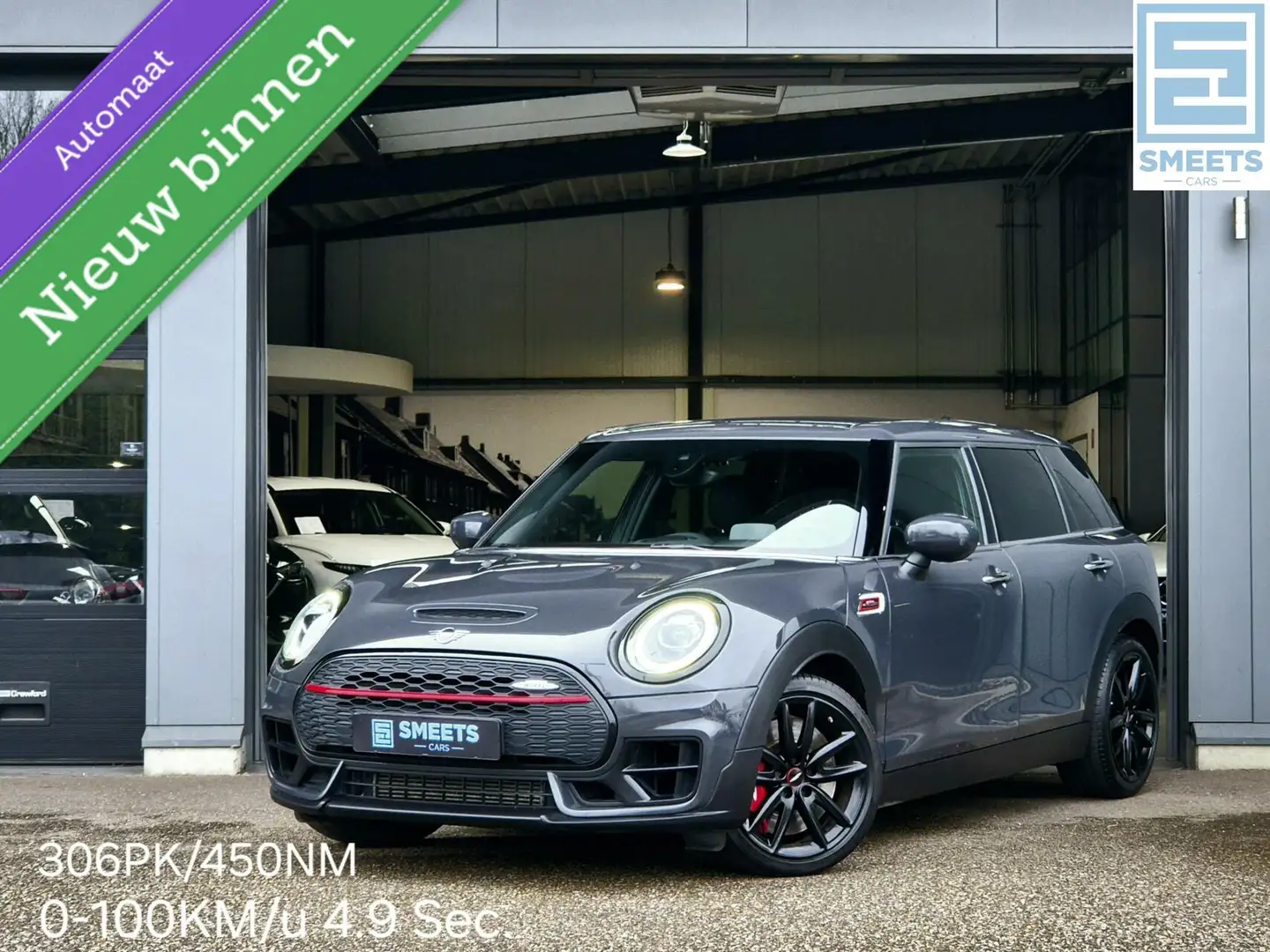 MINI John Cooper Works Clubman 2.0 JCW ALL4 Chili 306PK Automaat |Carp|Nav|Cam Gris - 1