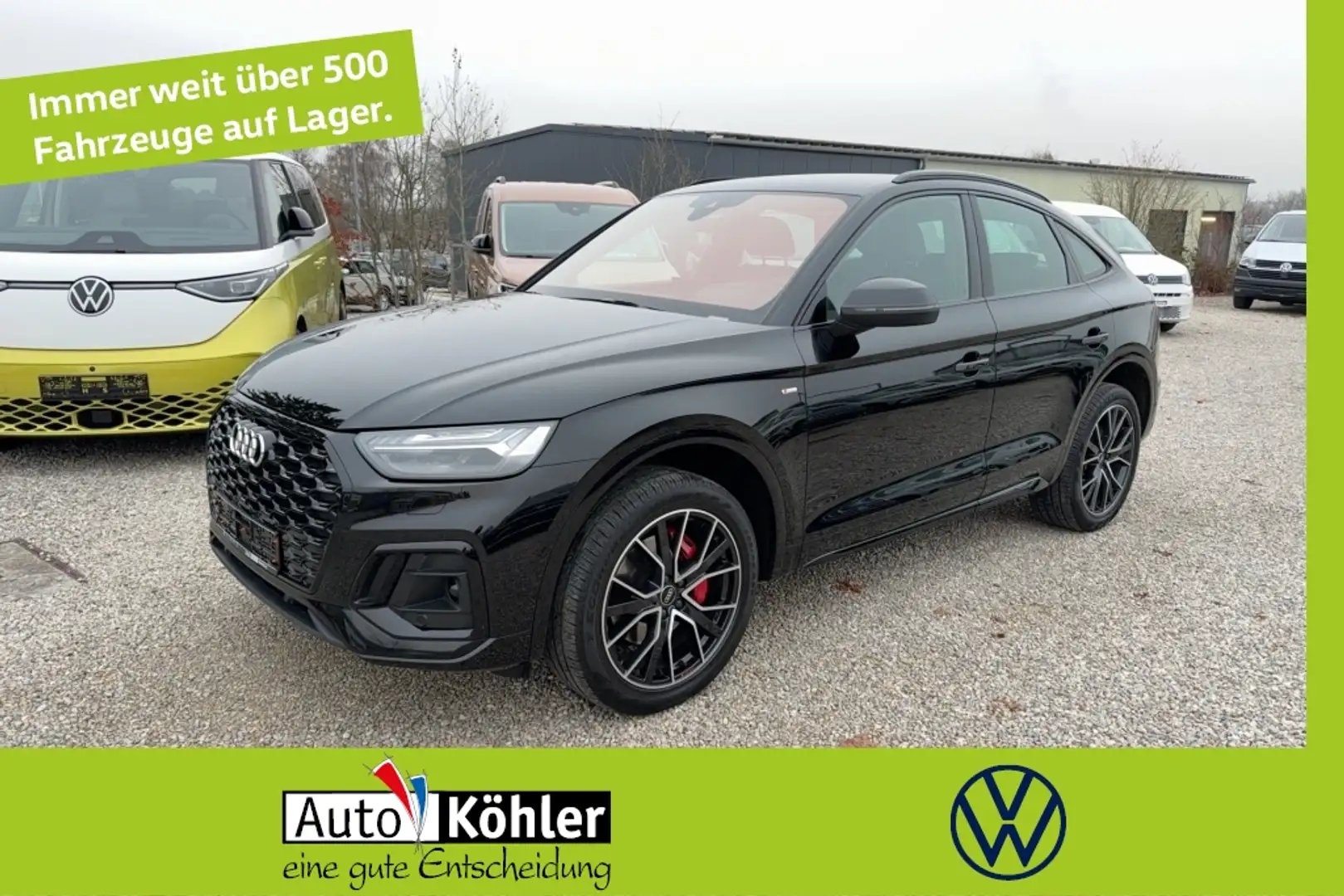 Audi Q5 Sportback 50 TDi quattro S-Line Matrix/AHK Schwarz - 1
