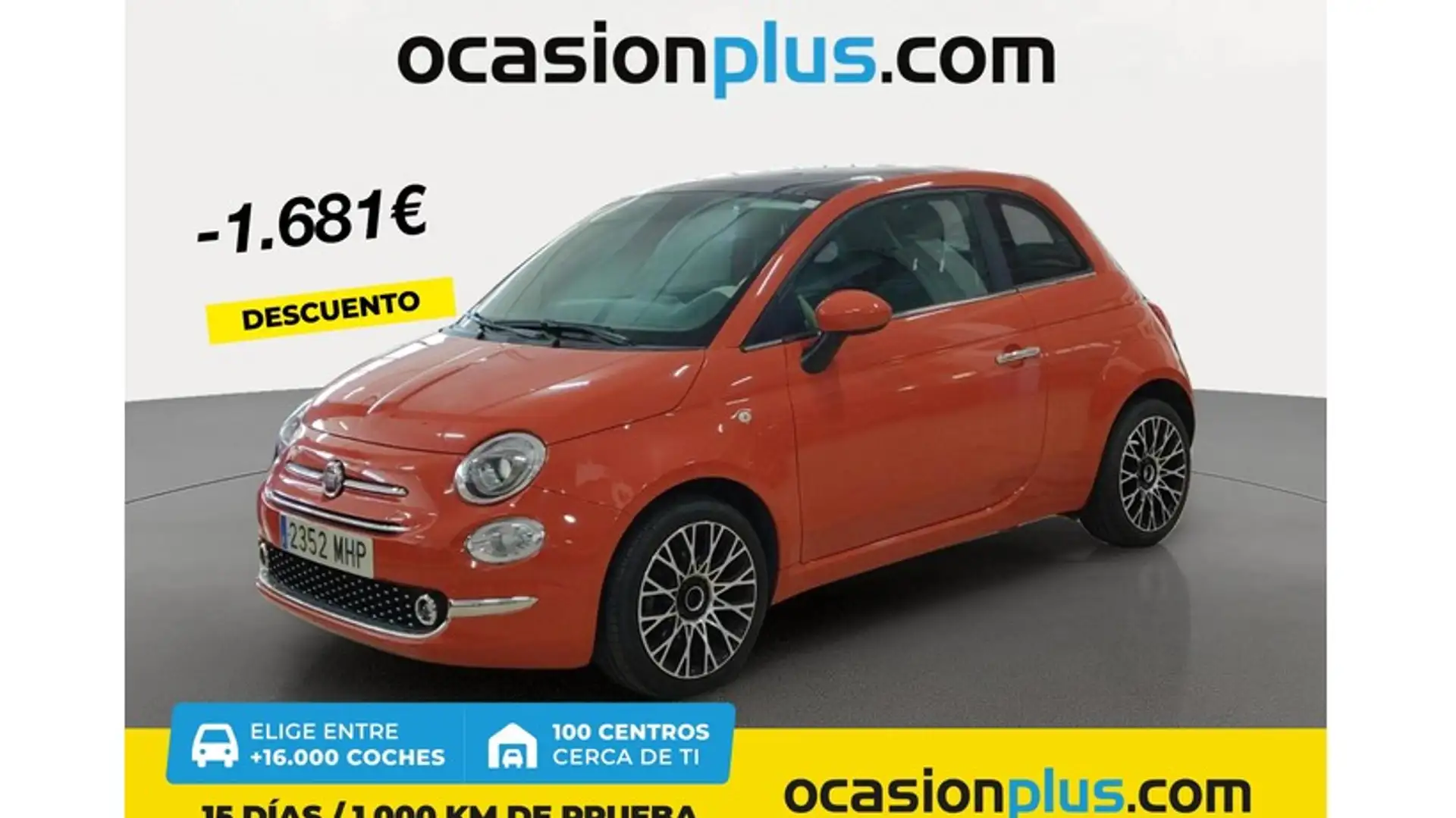 Fiat 500 1.0 Hybrid Dolcevita 52kW Naranja - 1