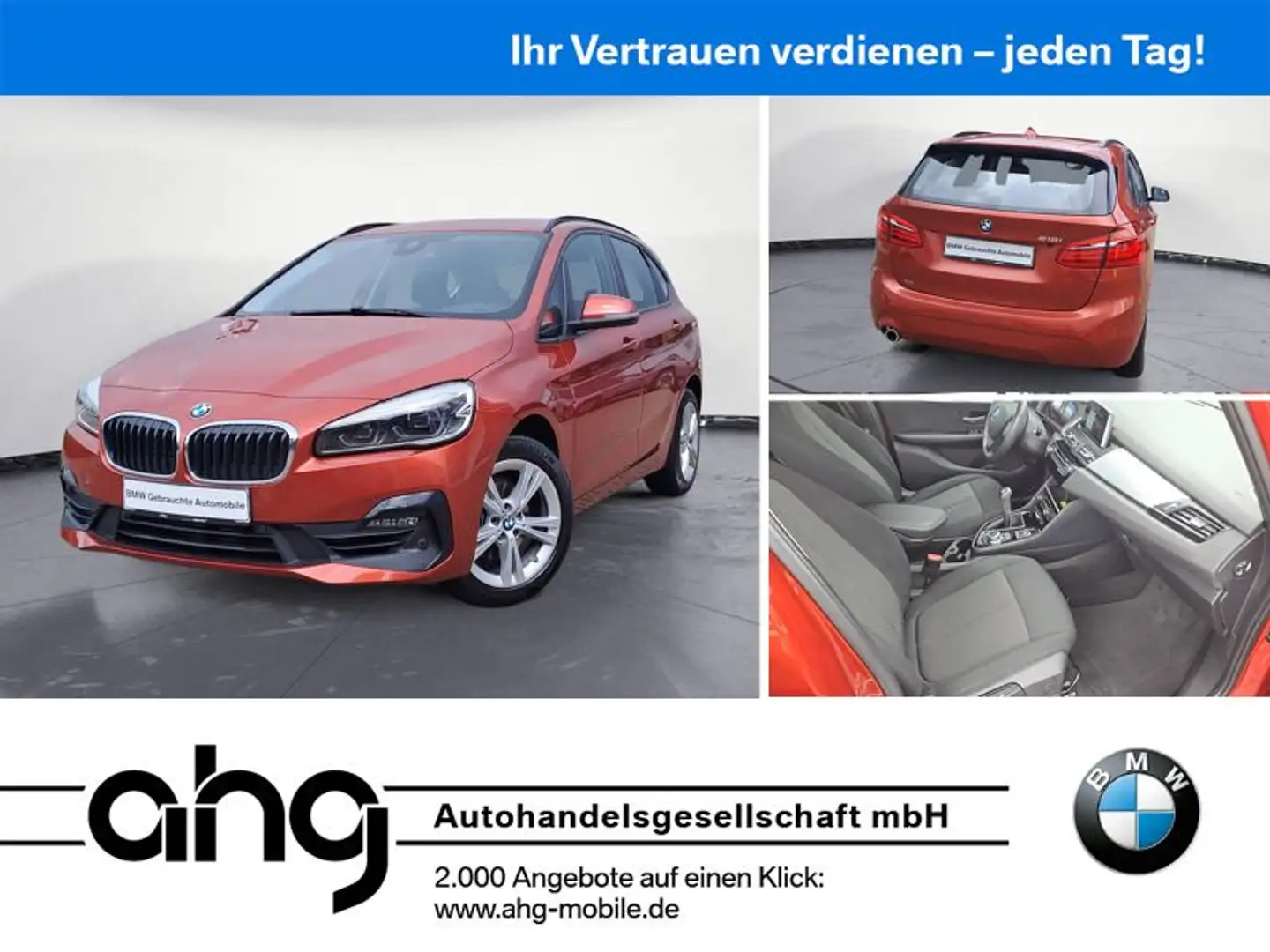 BMW 218 Advantage Navi LED PDC Sitzh. Naranja - 1