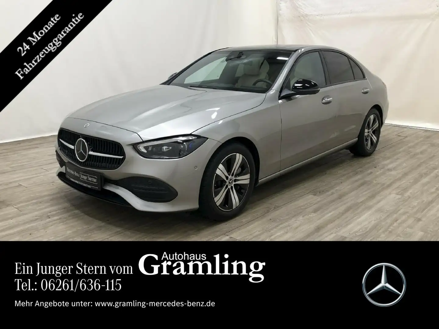 Mercedes-Benz C 220 d 4M AVANTGARDE *NIGHT*Distro*AHK*Pano*HUD Silber - 1