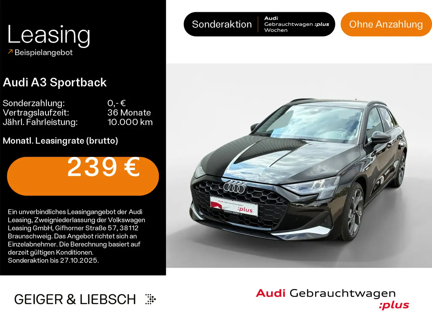 Audi A3 35 TFSI advanced*NAVI-PLUS*AHK*SHZ* Schwarz - 1