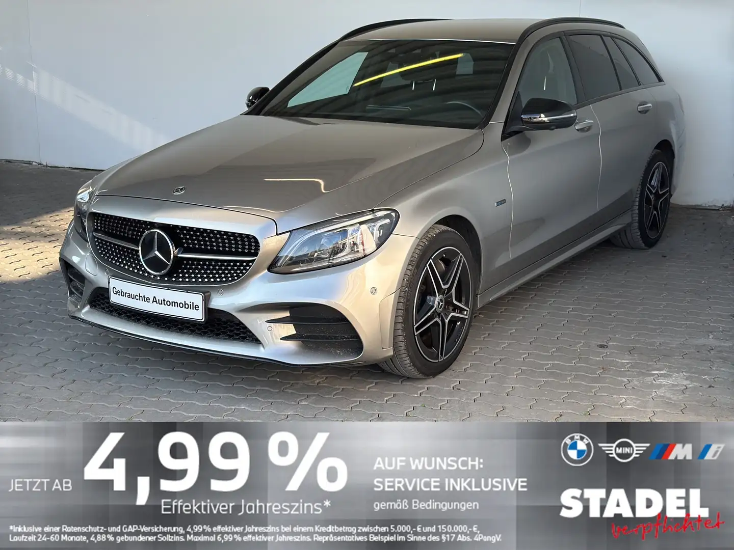 Mercedes-Benz C 300 de T 9G-Tronic AMG Line Navi.LED.360° Argento - 1