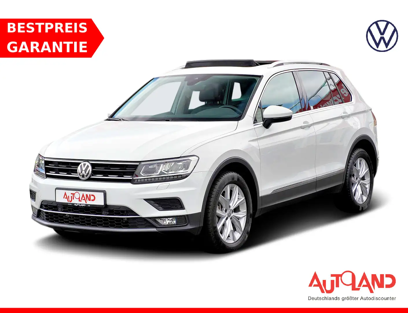 Volkswagen Tiguan 2.0 TSI Highline 4Motion LED Leder ACC Blanc - 1