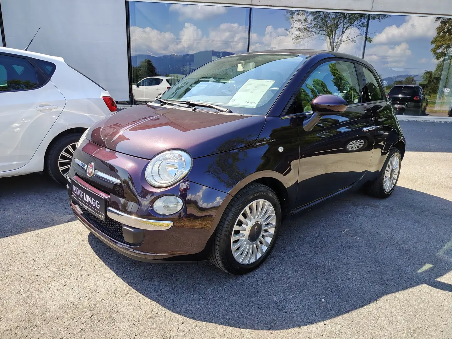 Fiat 500 1,2 Lounge Violett - 1
