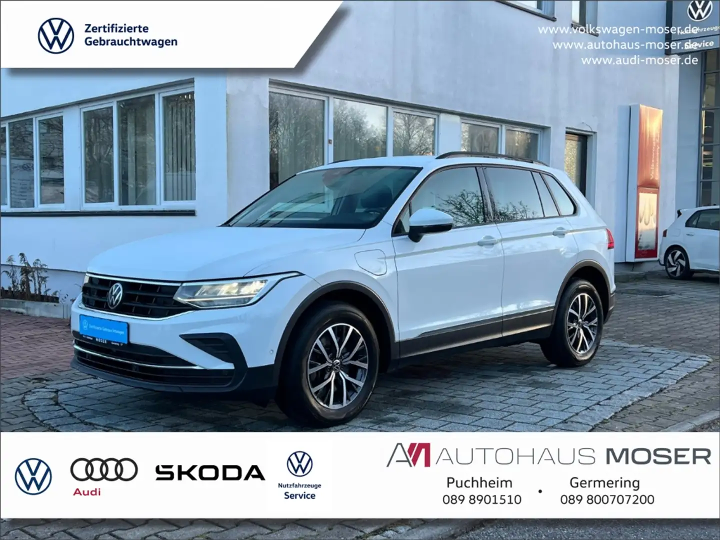 Volkswagen Tiguan 1.4TSI DSG eHybrid ASSIST*AHK*NAV*KAMERA!!! Weiß - 1