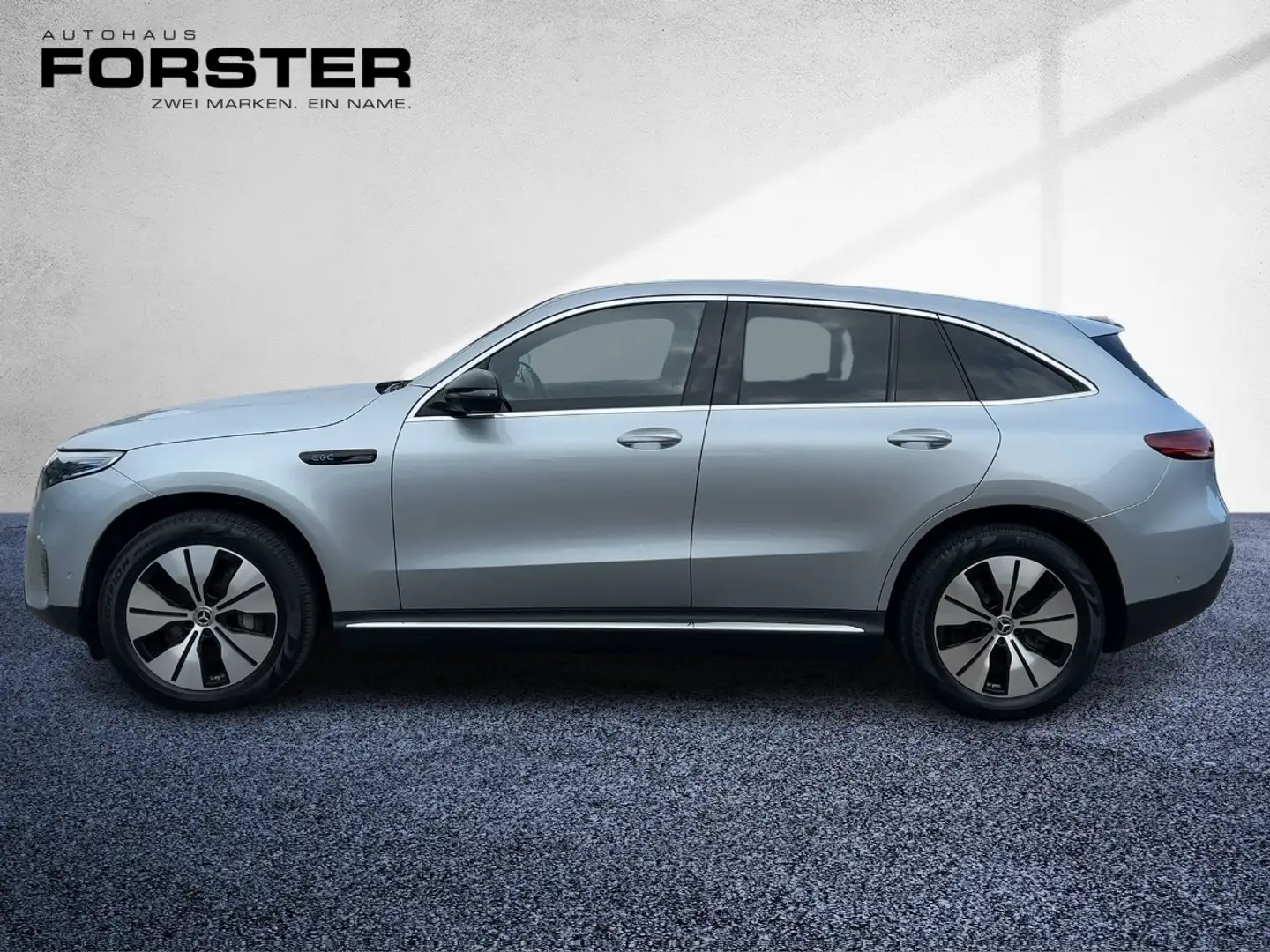 Mercedes-Benz EQC 400 4MATIC FAP Distr Navi Mbeam AR MBUX Silber - 2