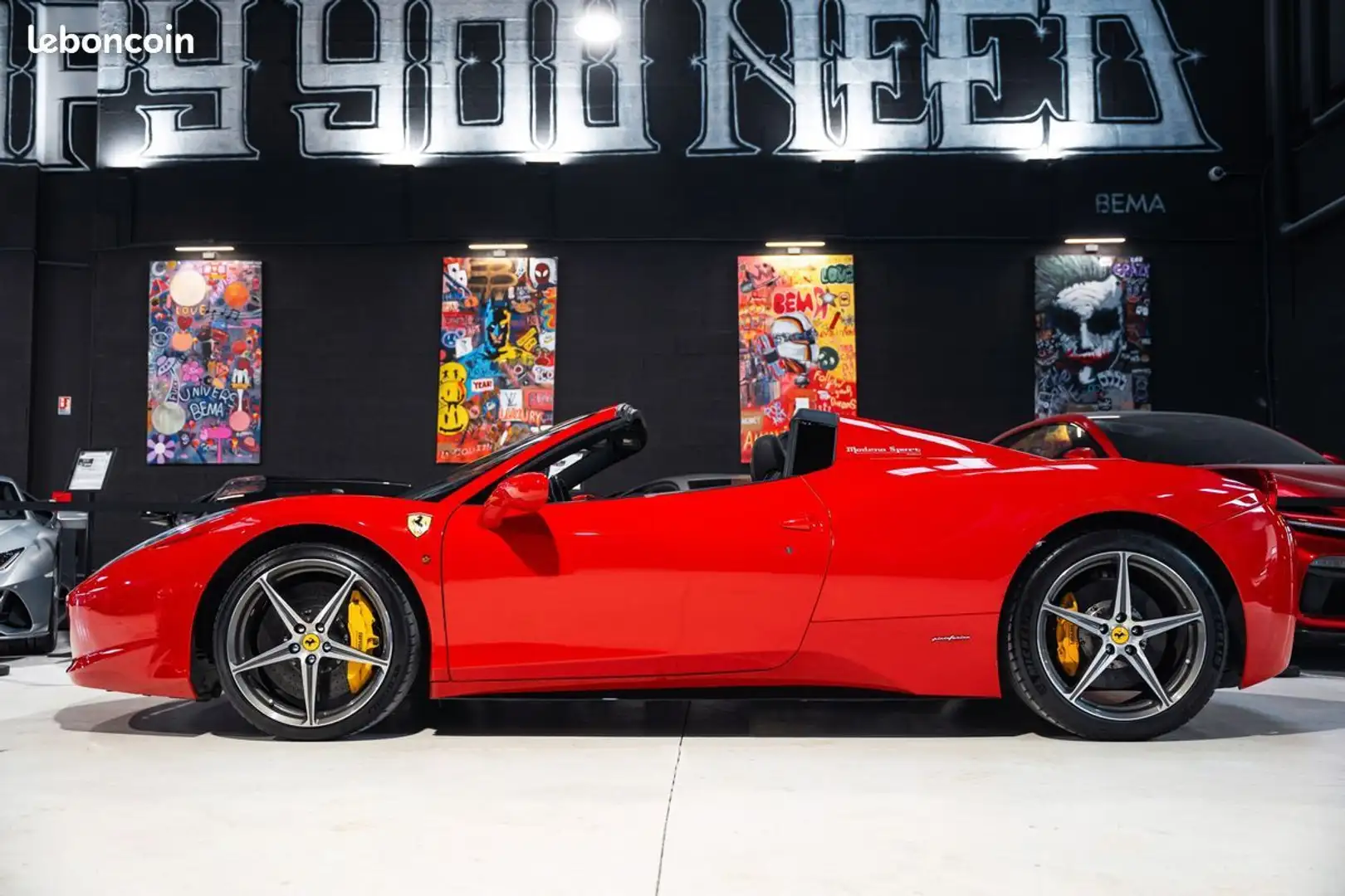 Ferrari 458 Spider 4,5L 570 ch | Origine France 2ème Main Ligne Capristo Volant Carbone %2B LED Extérieur Rot - 2