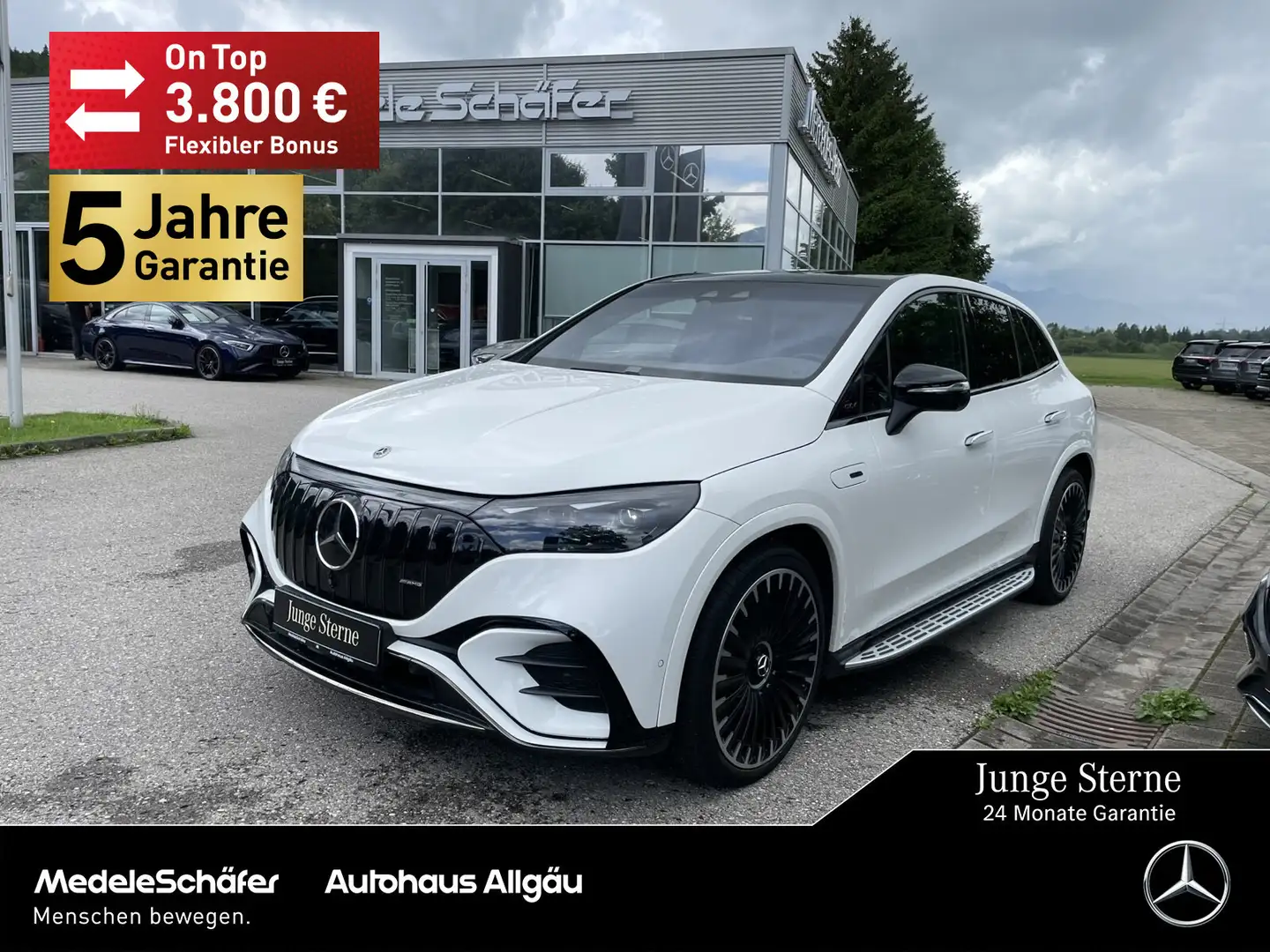 Mercedes-Benz EQE SUV EQE SUV 43 AMG Night 22" Premium Carbon TV NP144 Weiß - 1