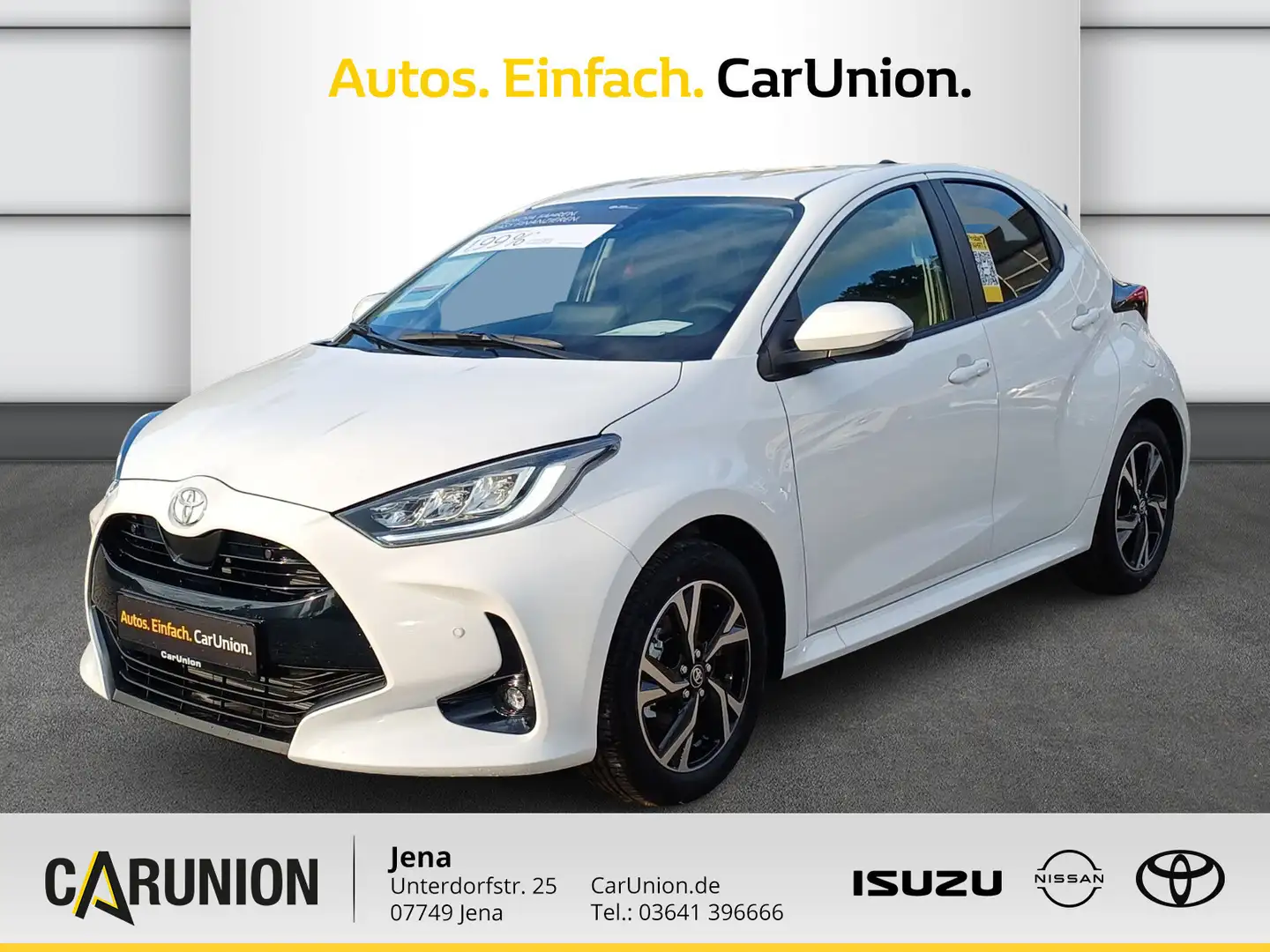 Toyota Yaris 1,5 l Hybrid Teamplayer*Safety-Paket*Comfort-Pak Weiß - 1
