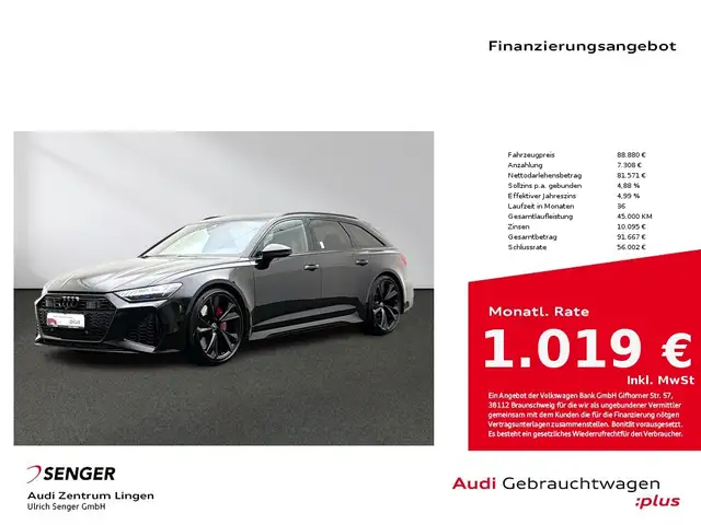 Audi RS6 Avant 4.0TFSI quattro Matrix ACC AHK 280km/h