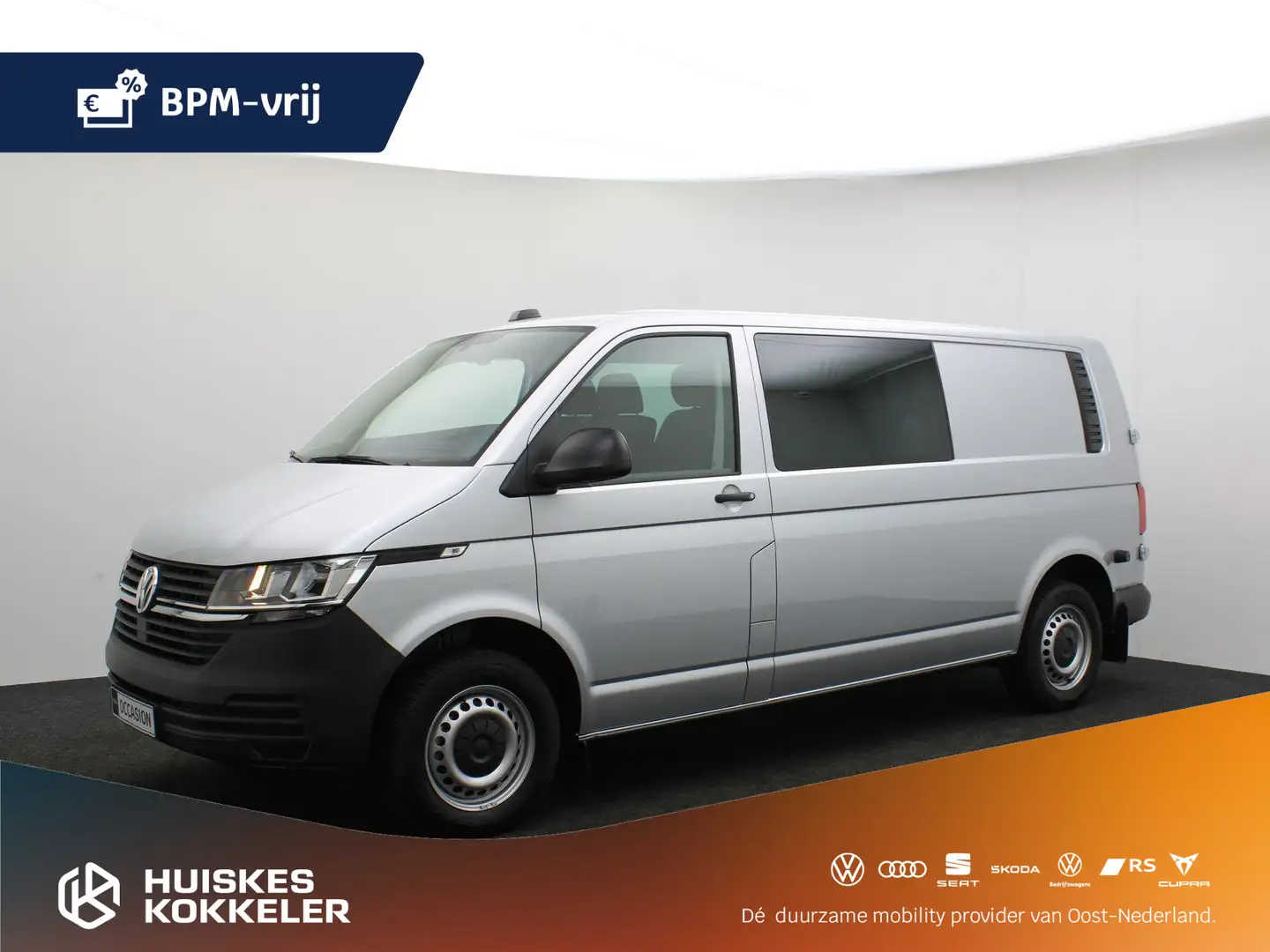 Volkswagen T6.1 Transporter Dubbel cabine 2.0 TDI 150pk DSG L2 | Apple Carplay Argent - 1