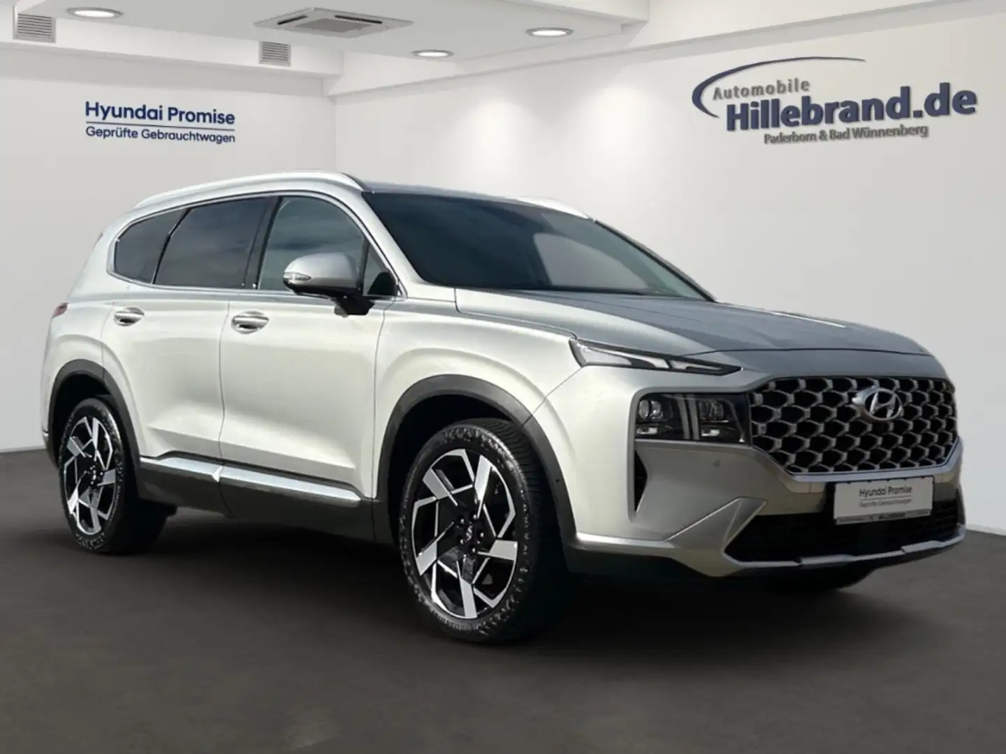 Hyundai SANTA FE Prime 4WD Seven 7-Sitzer HUD Niveau AHK-abnehmbar Silber - 2