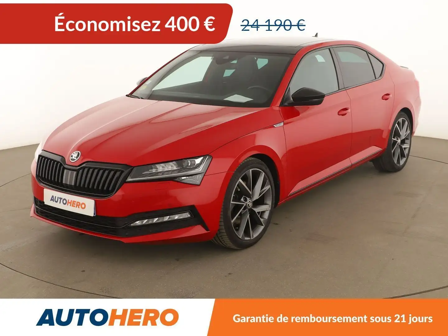Skoda Superb 2.0 TDI SRC Sportline DSG Červená - 1