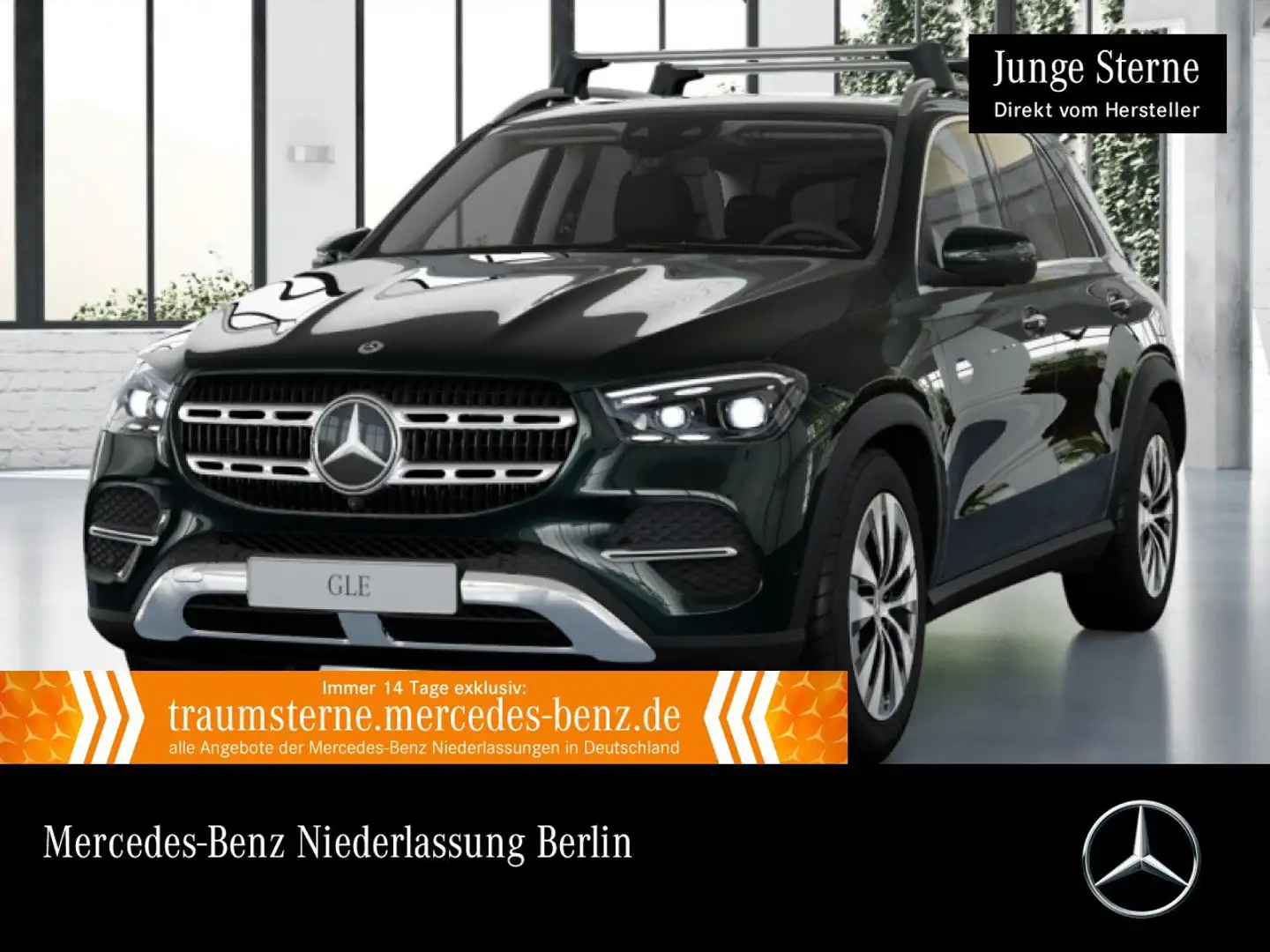Mercedes-Benz GLE 350 de 4M PANO+360+AHK+MULTIBEAM+HUD+SPUR+TOTW Grün - 1