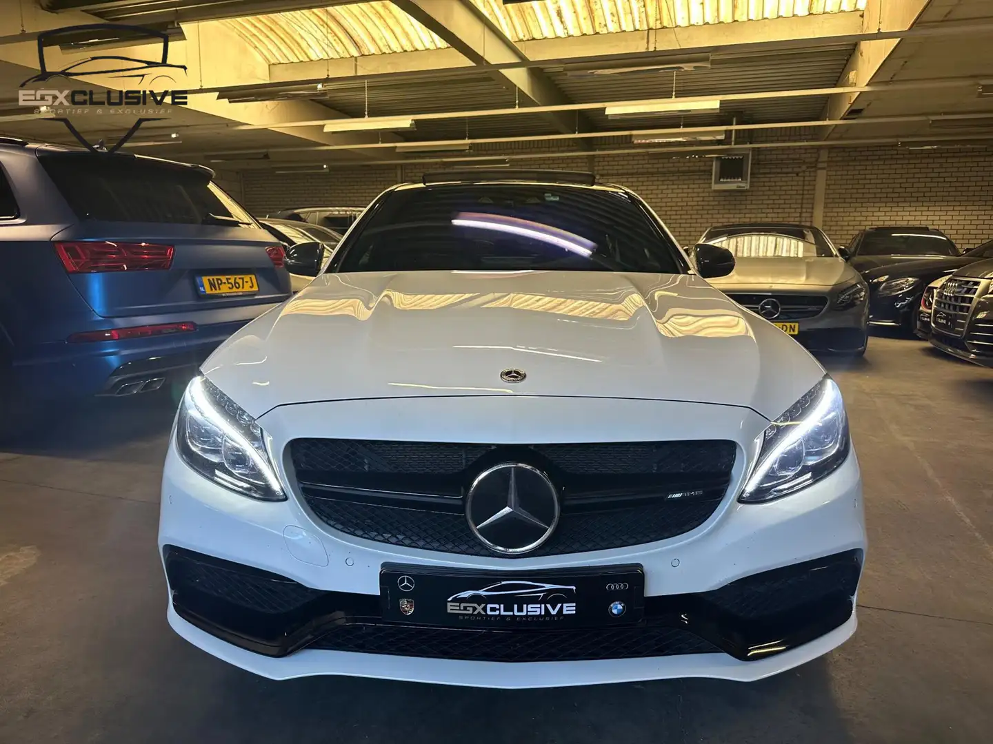 Mercedes-Benz C 63 AMG C63s C63 S 510PK HUD/Burmester/Pano/Parlemoer Blanc - 2