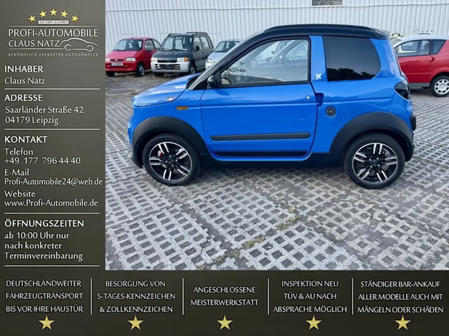 Microcar M.Go 6 Highland X DCi*45 KM H*8 PS*15.000 KM* Bleu - 1