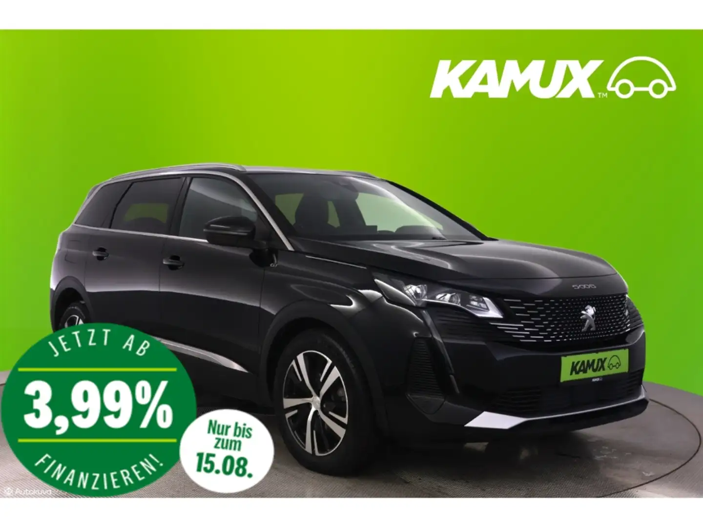 Peugeot 5008 1.2PureTech Aut.GT+LED+NAVI+VIRTUAL+7-SITZE Czarny - 1