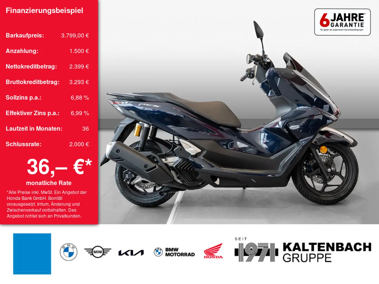 Honda PCX 125 LED SCHEINWERFER Bleu - 1