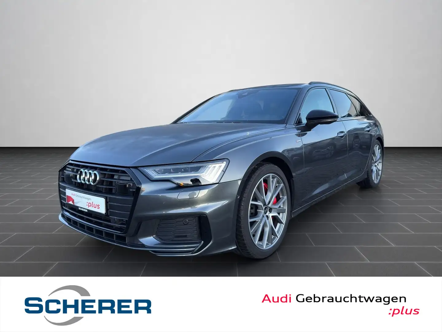 Audi A6 S line 55 TFSIe MATRIX NAVI AHK RFK ACC Grijs - 1