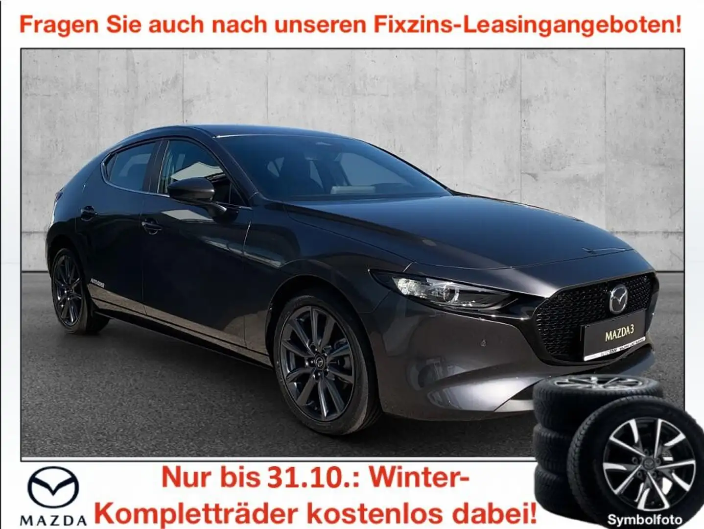 Mazda 3 Mazda3 e-Skyactiv-G140 Centre-Line Grau - 1