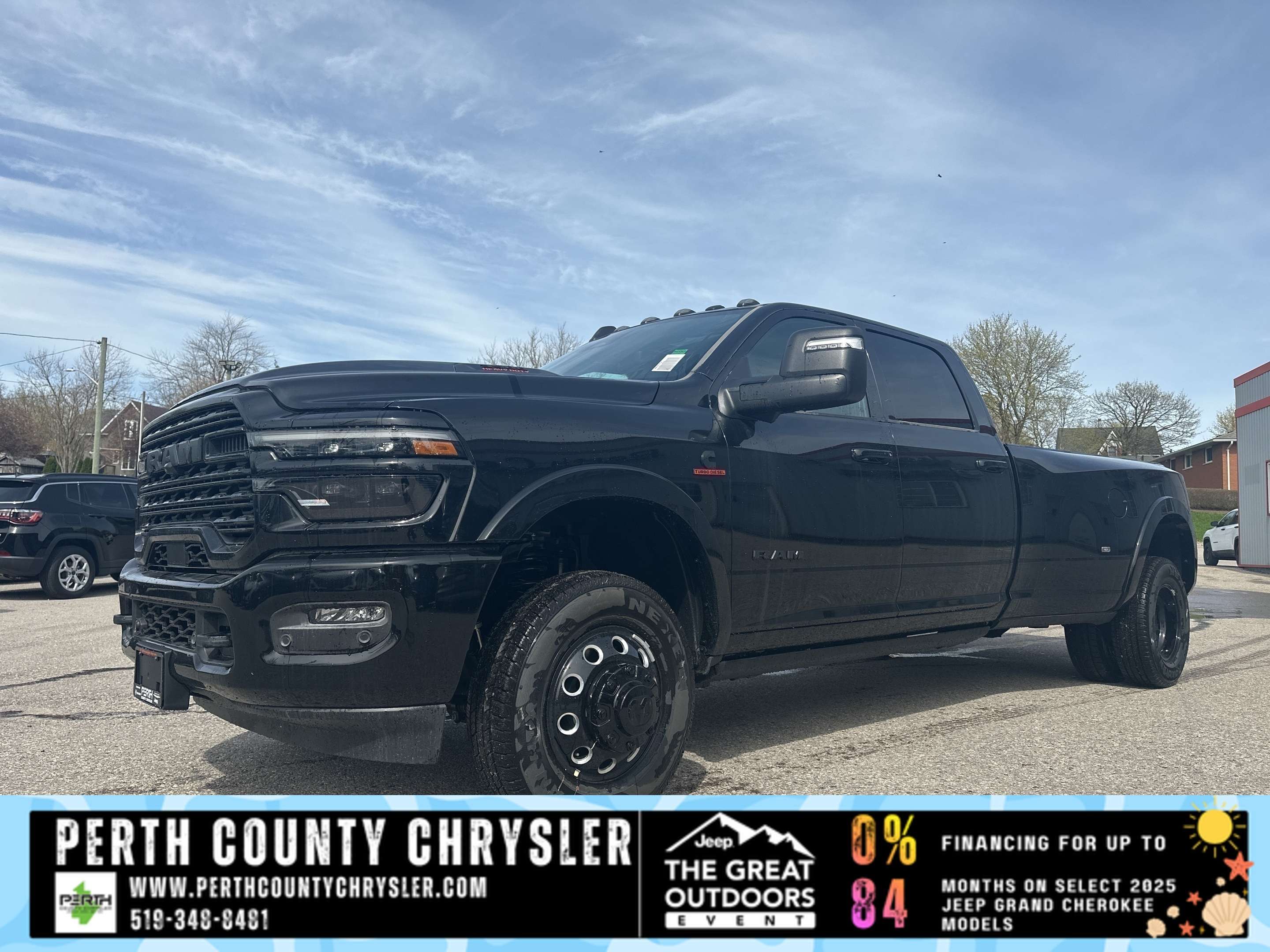 Black 2026 RAM 3500 Pickup Truck Four-Wheel Drive Automatic