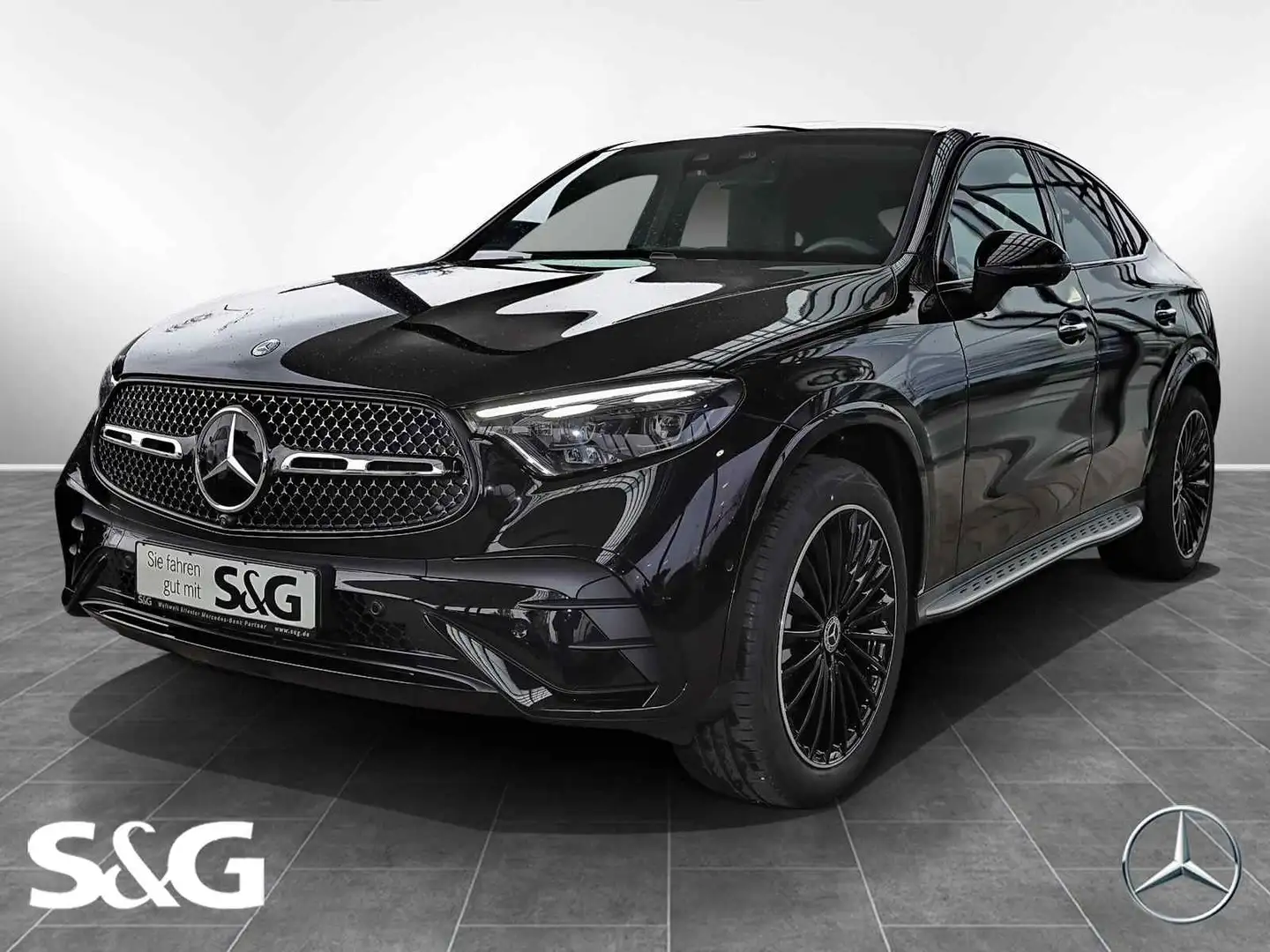 Mercedes-Benz GLC 300 d 4M Coupé AMG MBUX+360°+Pano+HUD+AHK+20 Zwart - 1