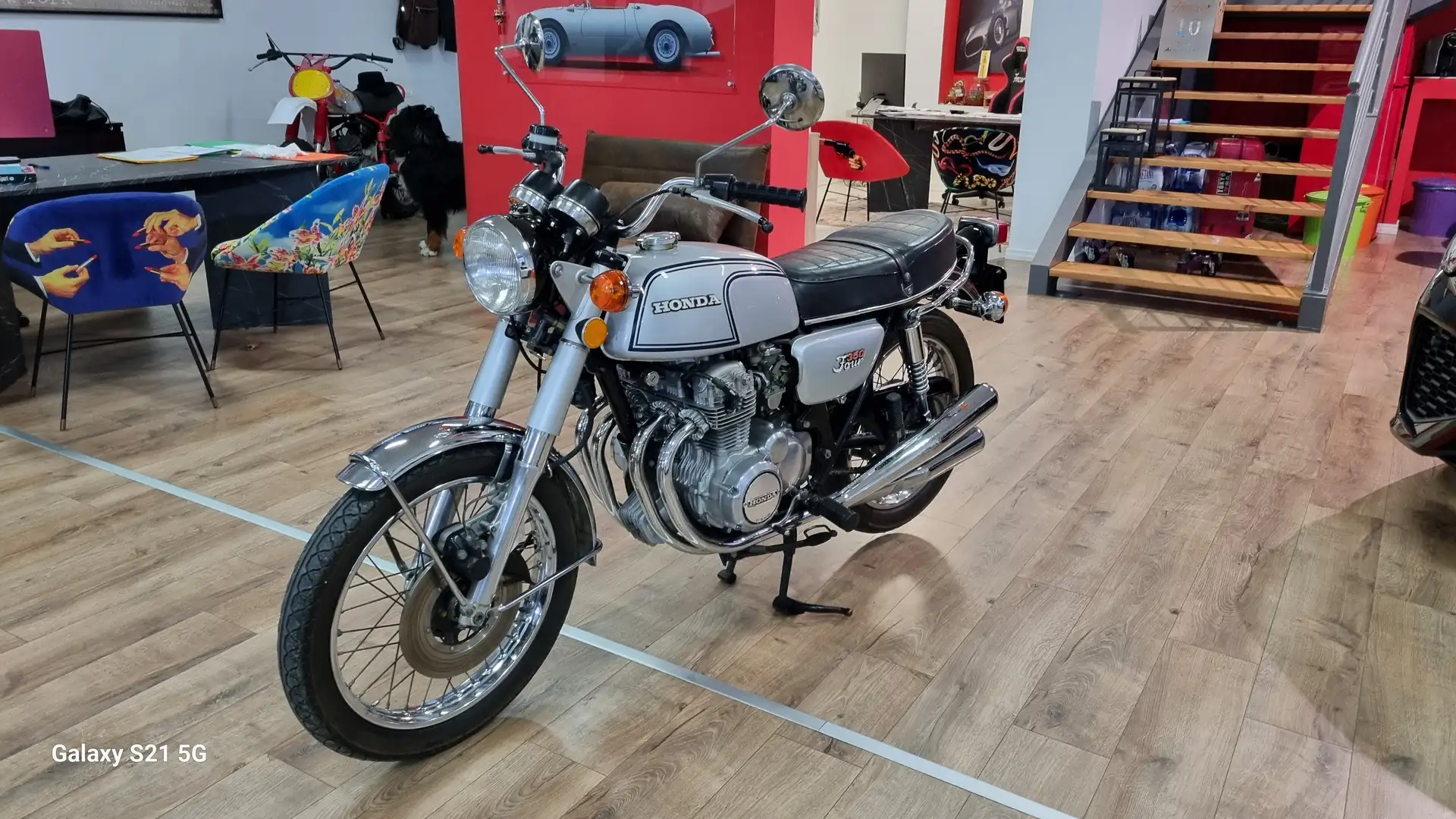 Honda CB 350 Four  MOTO TUTTA ORIGINALE CONSERVATA Argento - 1