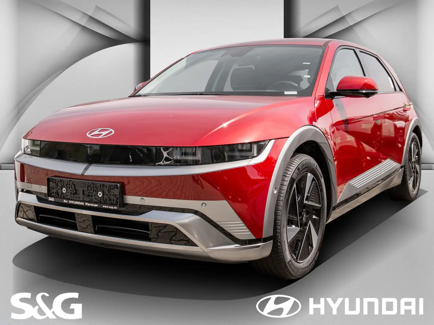 Hyundai IONIQ 5 UNIQ+ALLRAD+LEDER+EL.SITZE+MATRIX+SOUND+ Rojo - 1