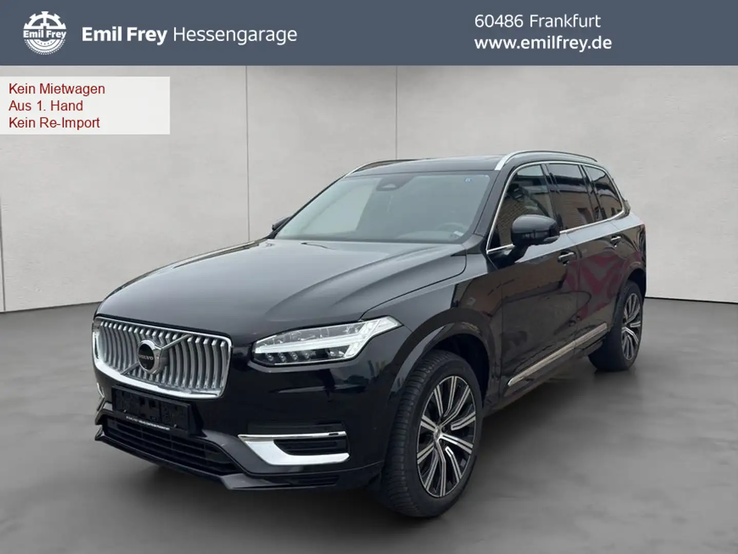 Volvo XC90 XC90 B5 AWD Plus-Bright 7S Glasd Standh 360° AHK Schwarz - 1