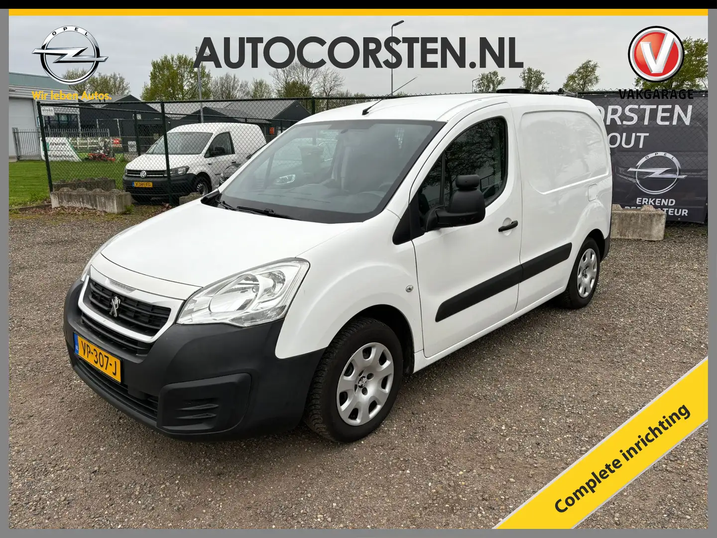Peugeot Partner 120 1.6 HDi 90 Marge L1 Airco Radio/cd met inricht Wit - 1