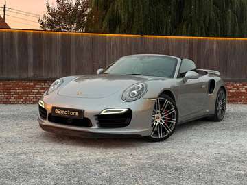 turbo cabrio/991.1/pdls+/acc/led/zetelventilatie/porsche serviceboek/gt silver metallic/espresso leder
