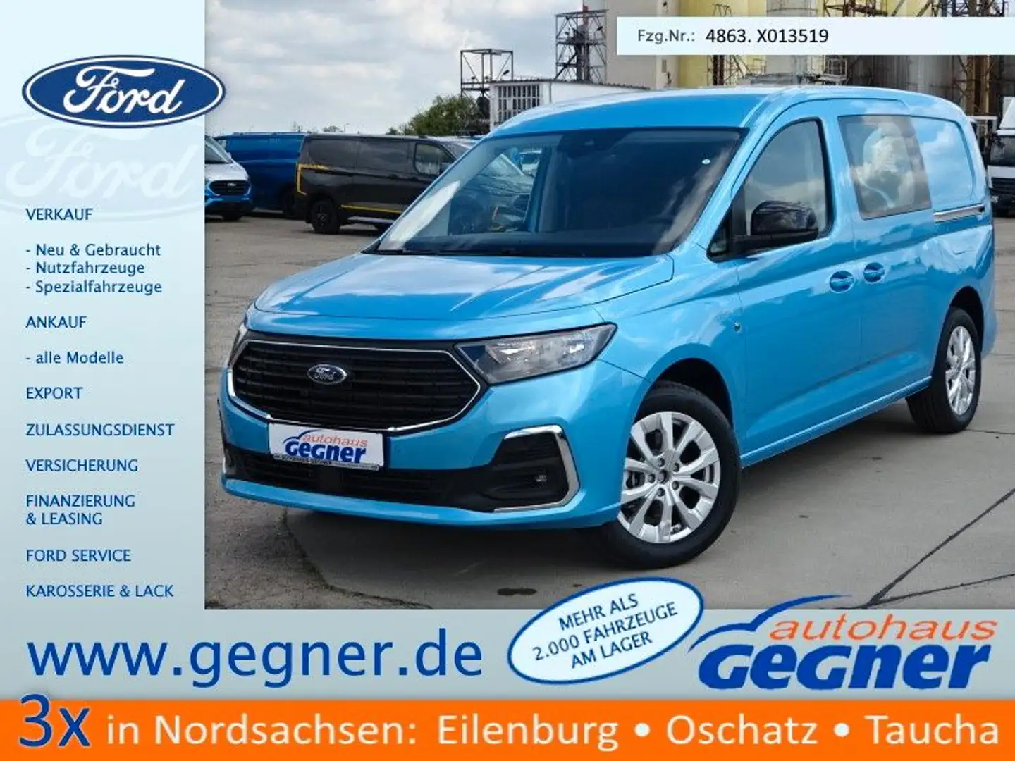 Ford Transit Connect L2 Limited Kasten 4x4 AHK 2xSTür Blau - 1