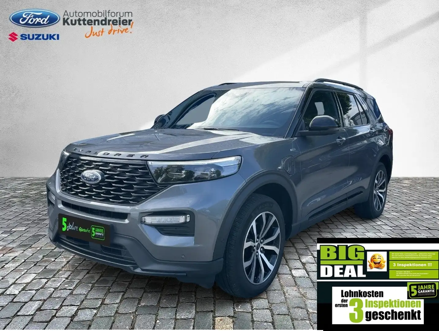 Ford Explorer ST-Line Glasdach Leder 7-Sitze Navi Kam. Gris - 1