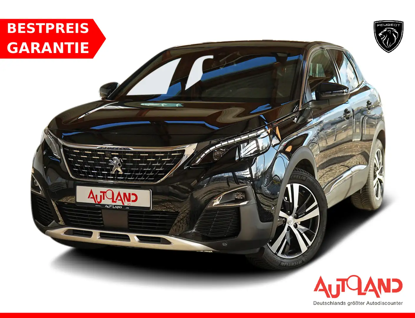 Peugeot 3008 1.5 Blue-HDi GT-Line LED Navi 360° DAB Tempom Schwarz - 1